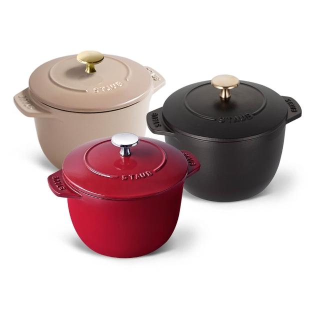 【STAUB】琺瑯鑄鐵鍋飯鍋16cm-顏色任選(德國雙人牌集團官方直營)