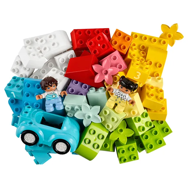 【LEGO 樂高】得寶系列 10913 顆粒盒(幼兒玩具 早教益智 兒童積木 大顆粒 學齡前 便攜 儲物 禮物 1歲半)