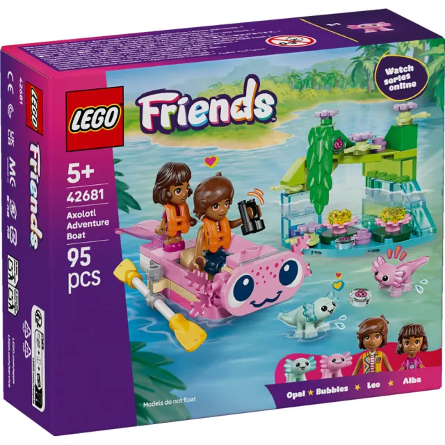【LEGO 樂高】Friends 42681 六角恐龍冒險船(玩具船 家家酒 互動遊戲 兒童積木 角色扮演 恐龍模型 禮物)