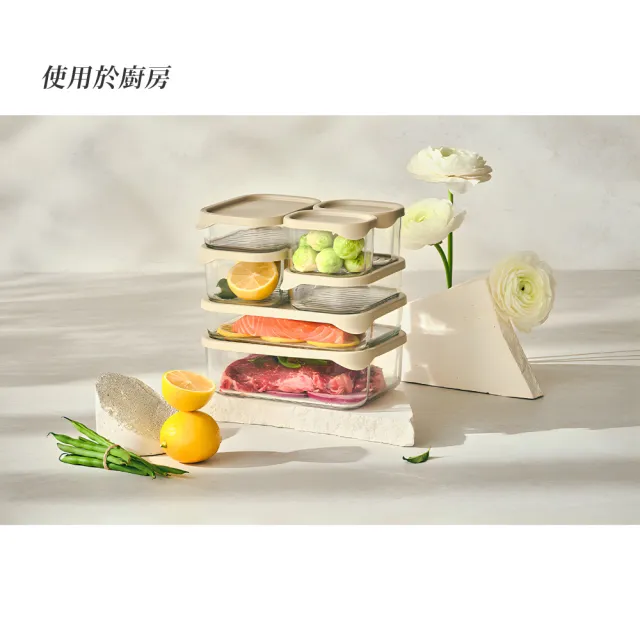 【Glasslock】韓國製 冰箱收納 強化玻璃保鮮盒6件組(500ml/750ml/1200ml 各2入)(可冷凍堆疊/食材分裝/備料)