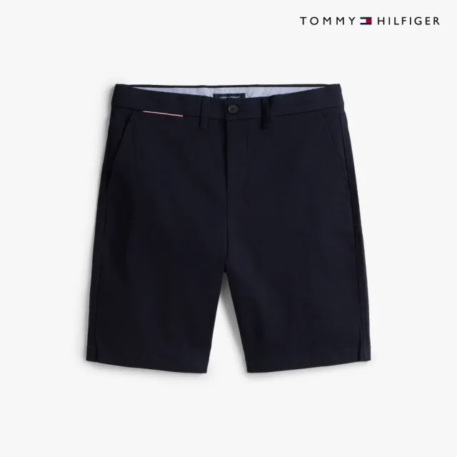 【TOMMY HILFIGER】官方旗艦館Brooklyn 棉質斜紋短褲_藍色