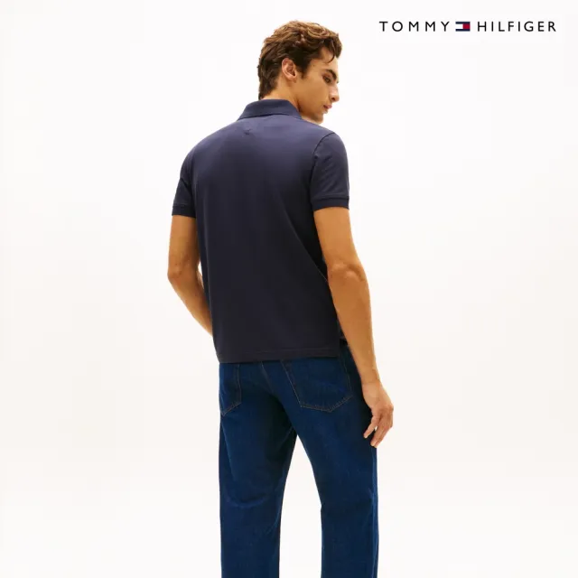 【TOMMY HILFIGER】官方旗艦館彈性修身 Polo 衫_藍色