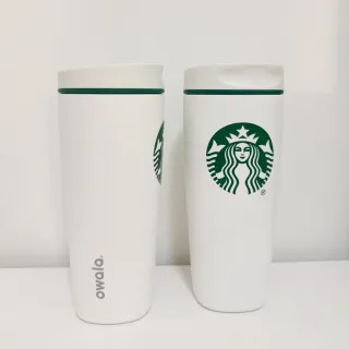 【STARBUCKS 星巴克】Owala 星巴克聯名款 SmoothSip 咖啡杯 不鏽鋼 保冰保溫杯 運動水壺 20oz 590 ml