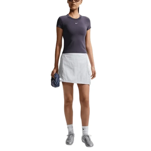 【NIKE 耐吉】圓領短袖T恤 AS W NSW NK CHLL KNT MD CRP 女 - FV5509014