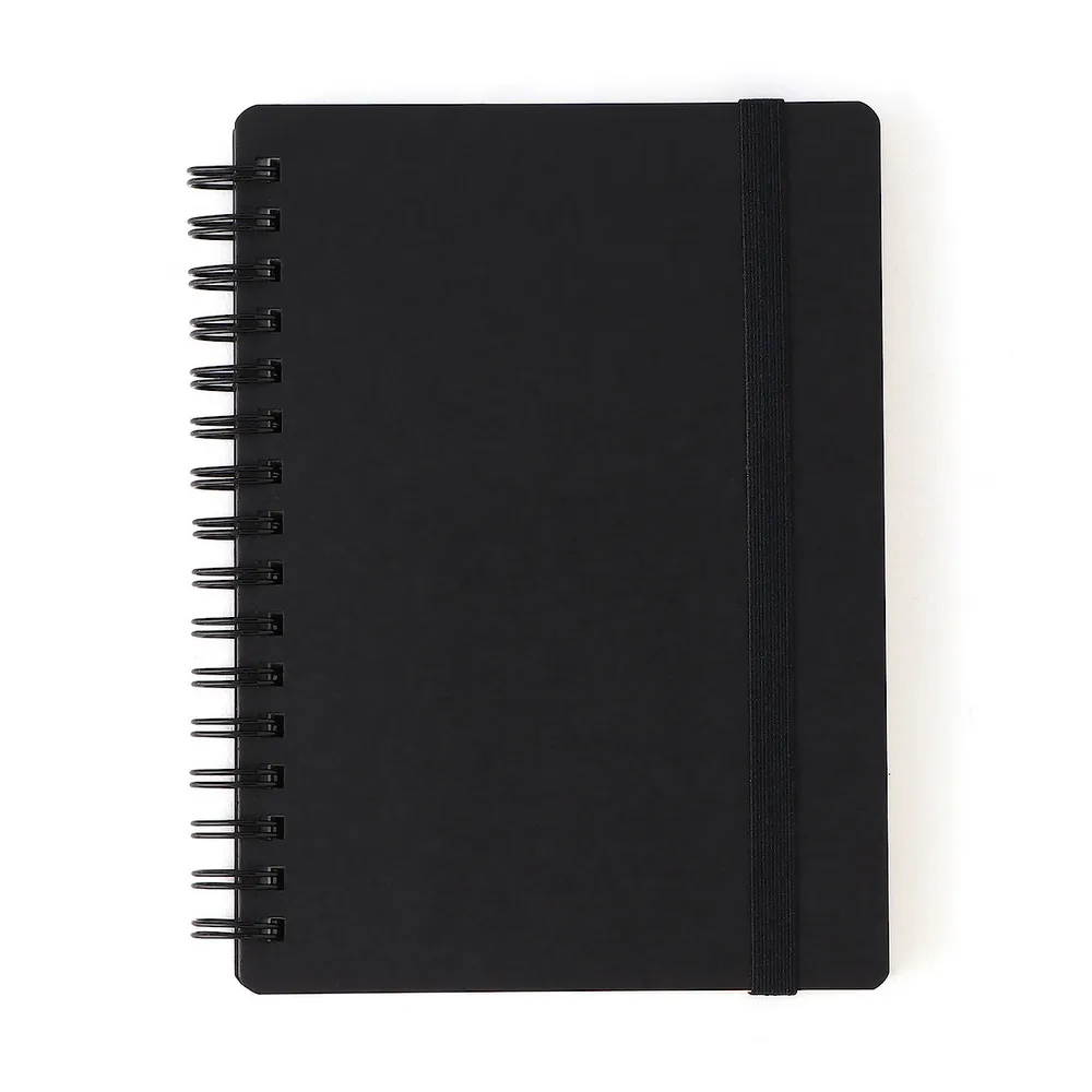 【MUJI 無印良品】上質紙雙環筆記本/6mm橫線.附帶/80張.A6