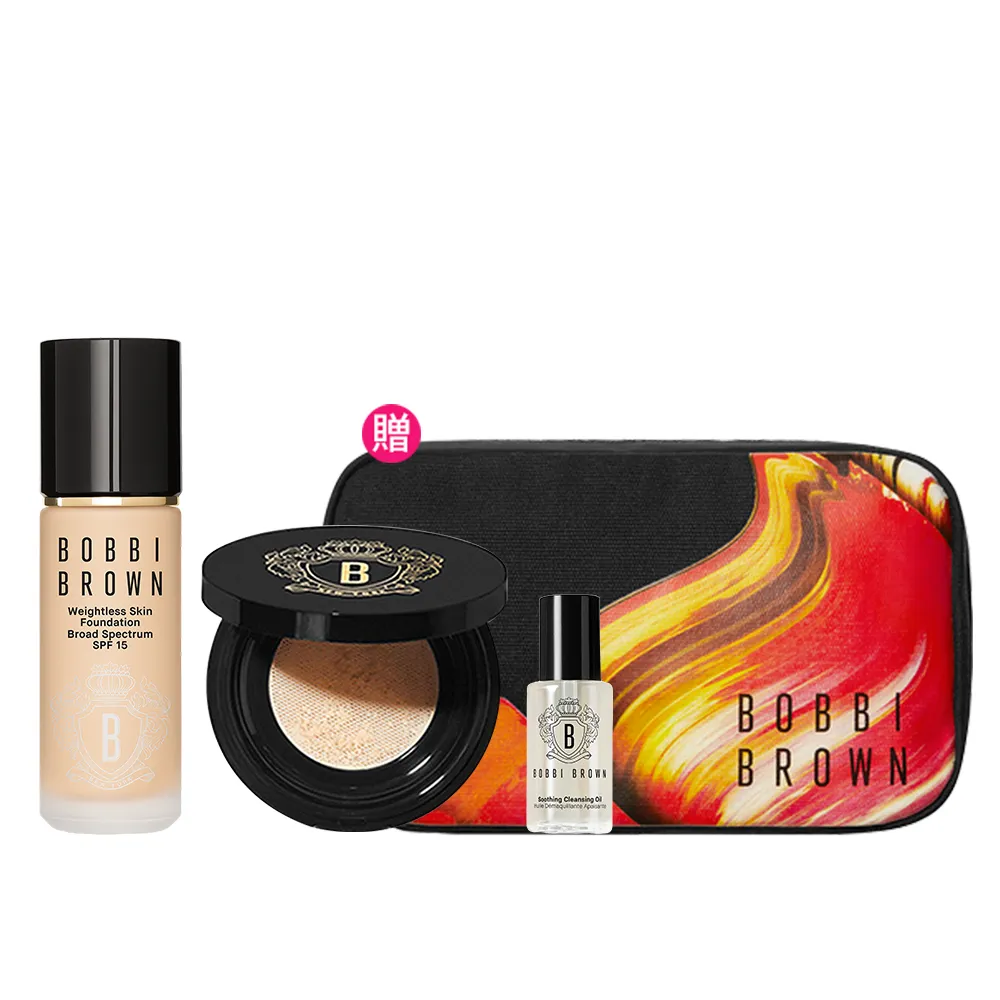 【Bobbi Brown 芭比波朗】持久底妝定妝組(霧光持久粉底液+冬蟲夏草蜜粉)