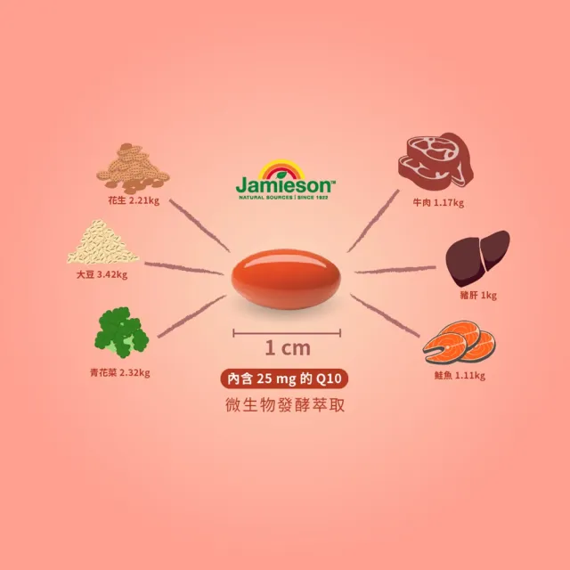 【Jamieson 健美生】高單位 輔酵素 Q10 軟膠囊 一入120顆(小顆好吞)