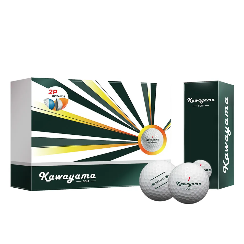 台灣製Kawayama GOLF川山高爾夫球-桿桿好系列-2層球(10打送1打)