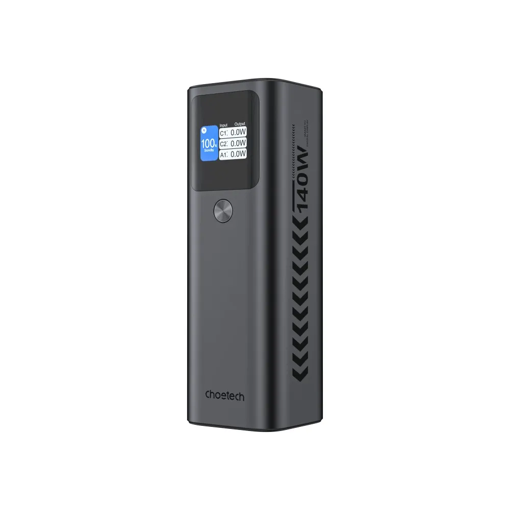 【Choetech】B670 27000mAh 數位顯示 PD140W 快充行動電源  97.2Wh/具Wh標示(電力猛獸 精準顯示)