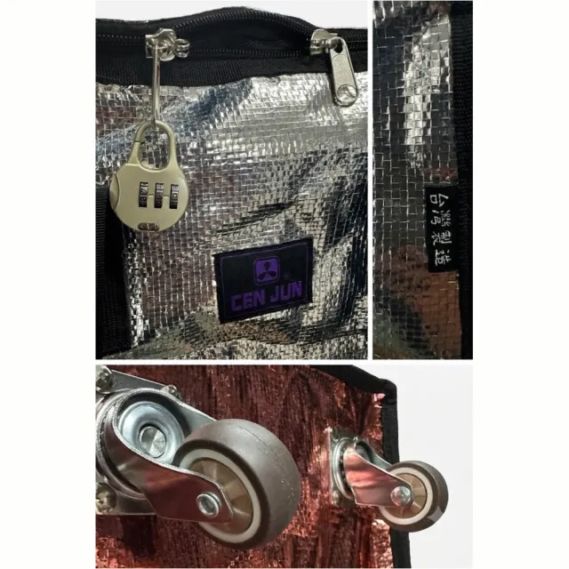 【SNOW.bagshop】雙11 SPYWALK 輪袋台灣製造摺疊旅行袋可隨機耐磨防水PVC編織大容量簡易購物