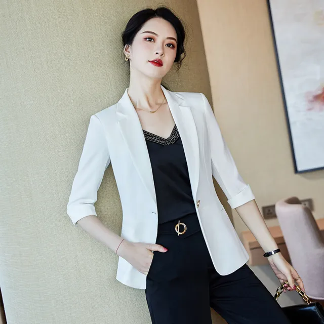 BRIGA YJE2213設計師款名媛輕薄通勤氣質女神范西服薄款修身西裝外套