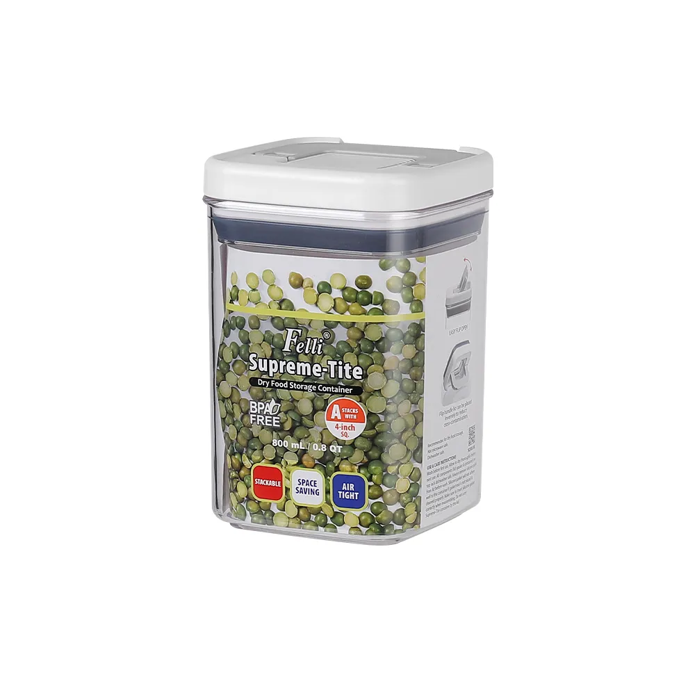 【Felli 飛綠】優密方形儲物罐800ml