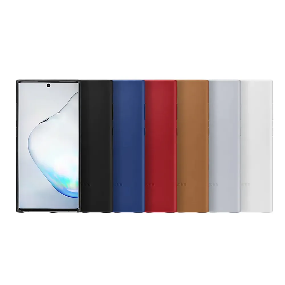 【Samsung 三星】GALAXY Note10 原廠皮革背蓋 公司貨-盒裝(2入組)