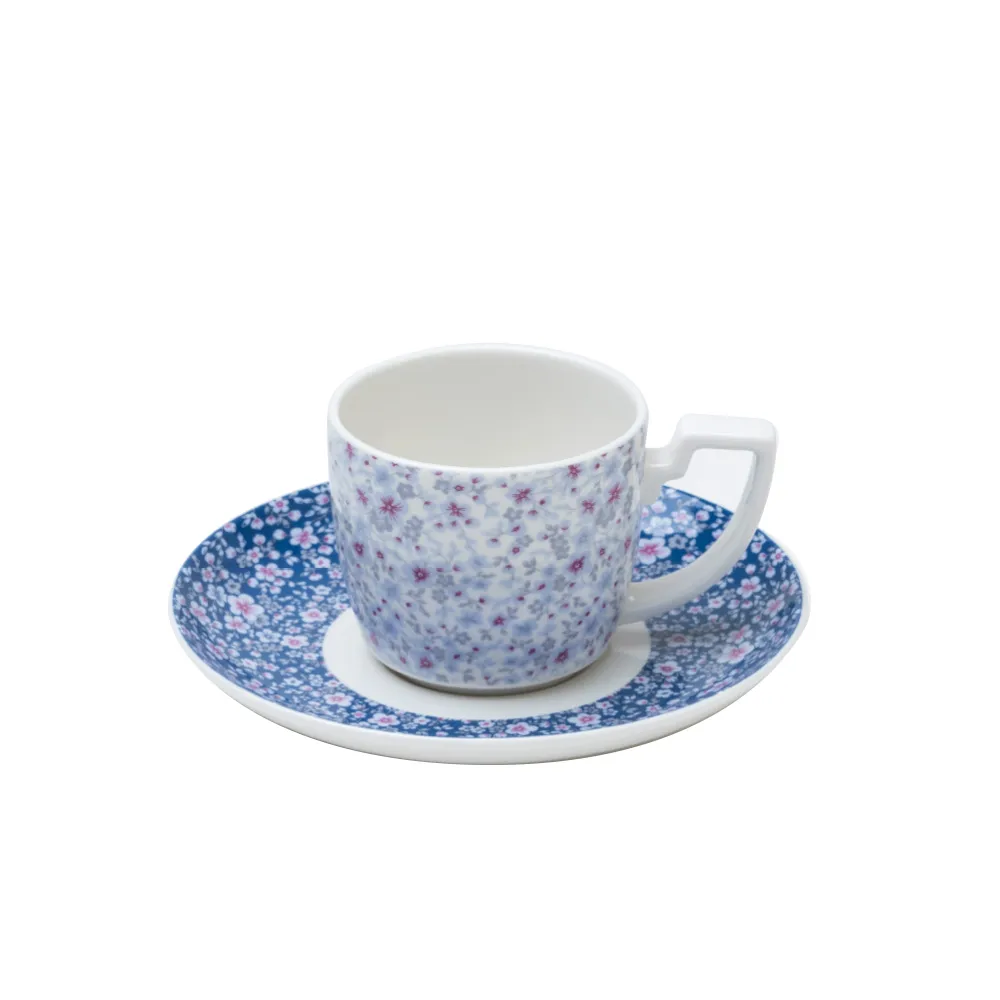 【Royal Porcelain泰國皇家專業瓷器】CLAIRE咖啡杯碟組(泰國皇室御用品牌)