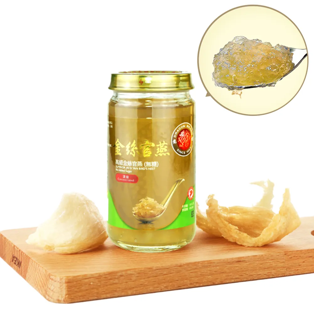 【Dragon Brand 龍標燕窩】金絲官燕濃縮無糖燕窩 150g 單瓶裝 燕窩固形物含量 135g 濃度90％