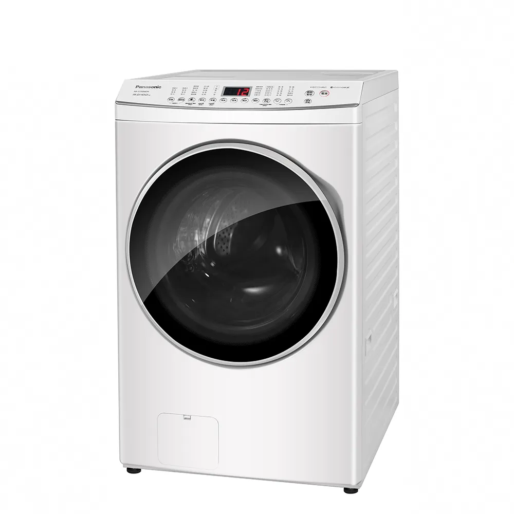 【Panasonic 國際牌】家電快配★15公斤IOT智慧聯網洗脫烘滾筒洗衣機-晶鑽白(NA-V150MDH-W)