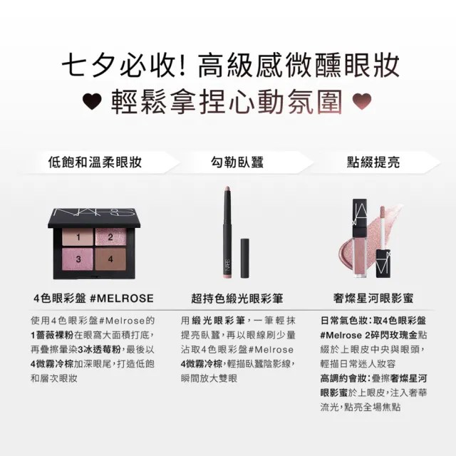 【NARS】官方直營 奢燦星河眼影蜜雙入組(任選)