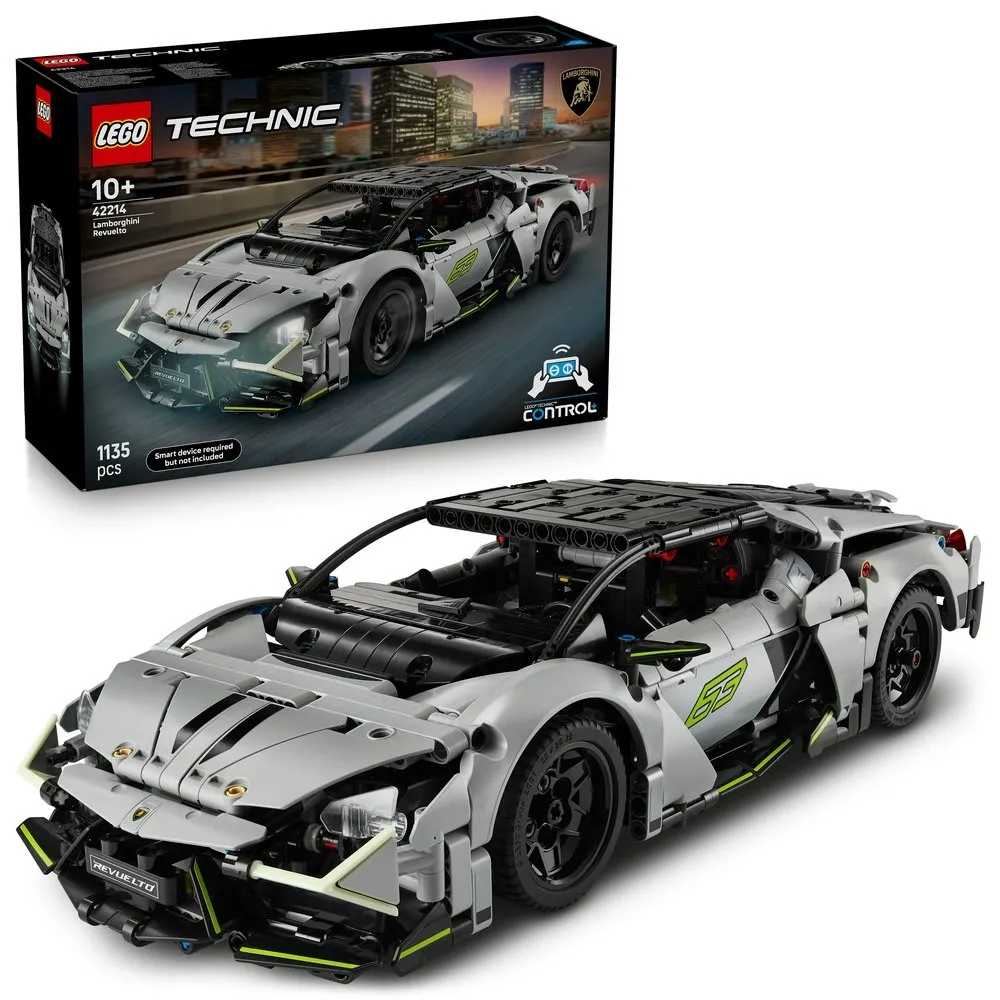 【LEGO 樂高】科技系列 42214 Lamborghini Revuelto 超級跑車(遙控車玩具 汽車模型 居家擺設 積木)