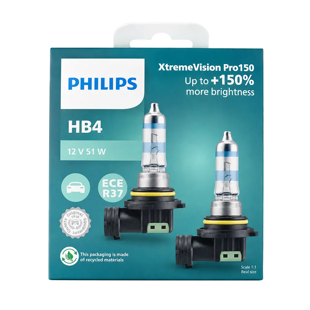 【Philips 飛利浦】H7 H11 9005 HB3 9006(X-treme Vision Pro150 第三代升級版幻靚光+150%)