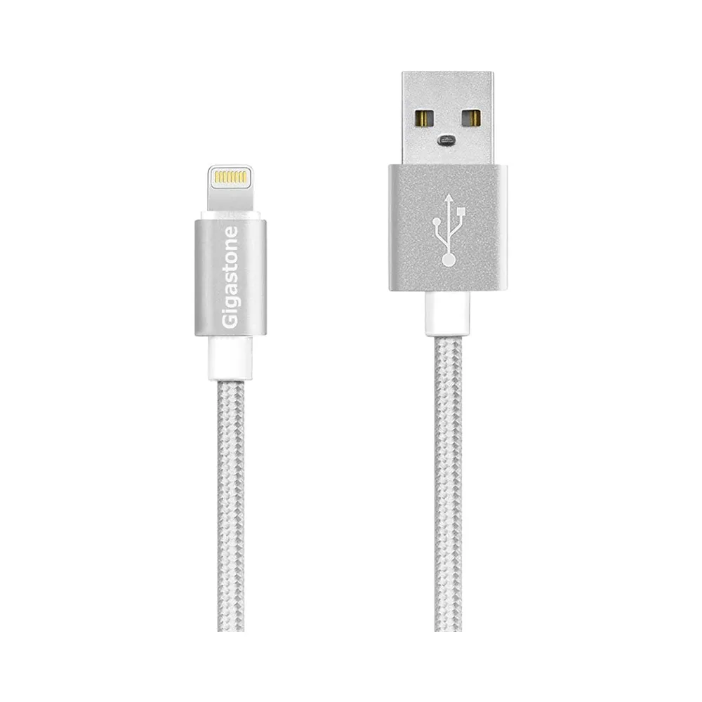 【Gigastone 立達國際】鋁合金Apple Lightning 1.5M編織傳輸充電線GC-3800S(MFi認證支援iPhone14/13)