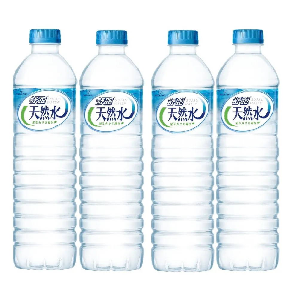 【舒跑】天然水600mlx4箱(瓶身包裝隨機出貨-共96入-官方直營)