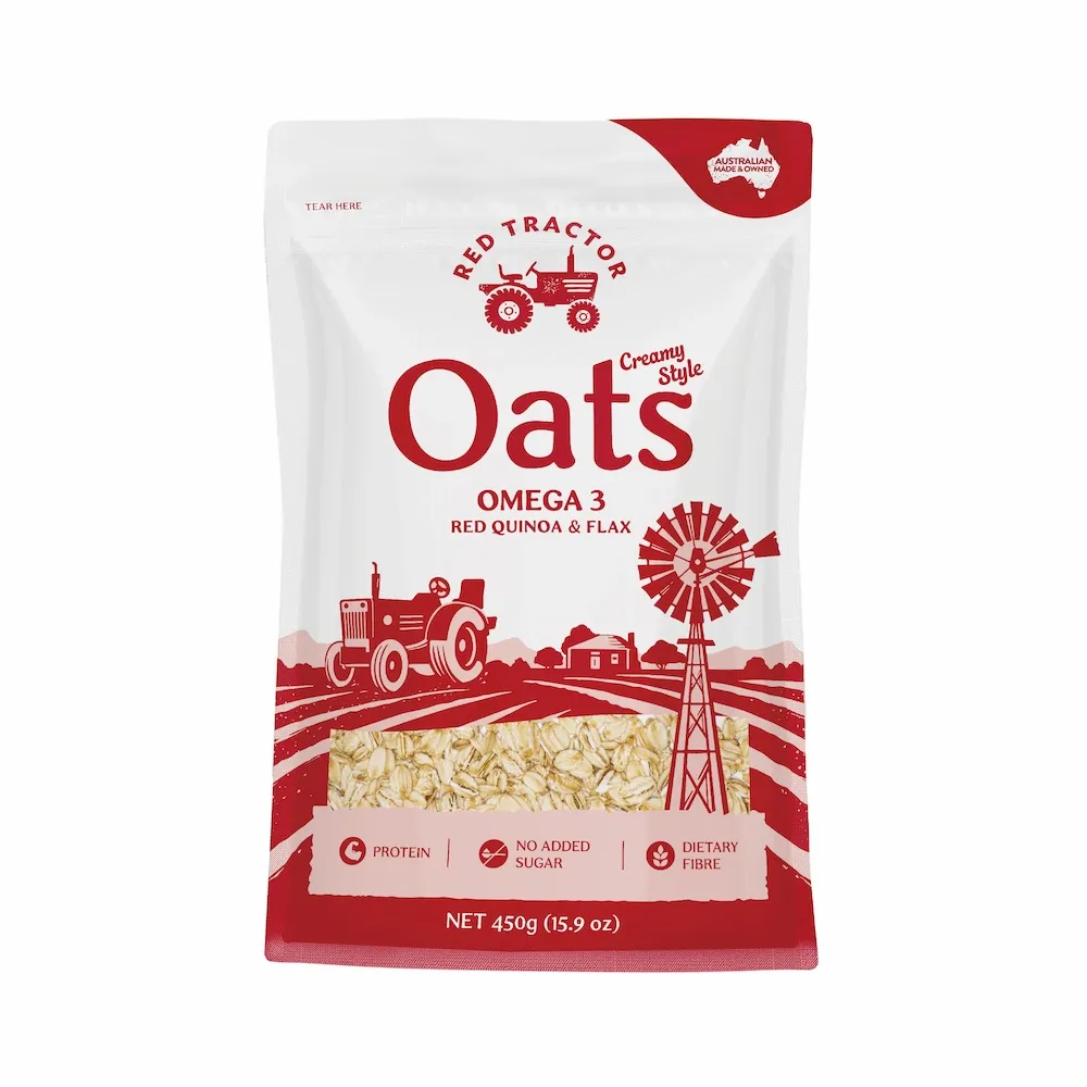 【Red Tractor】紅藜＆亞麻籽omega3燕麥片(450g)