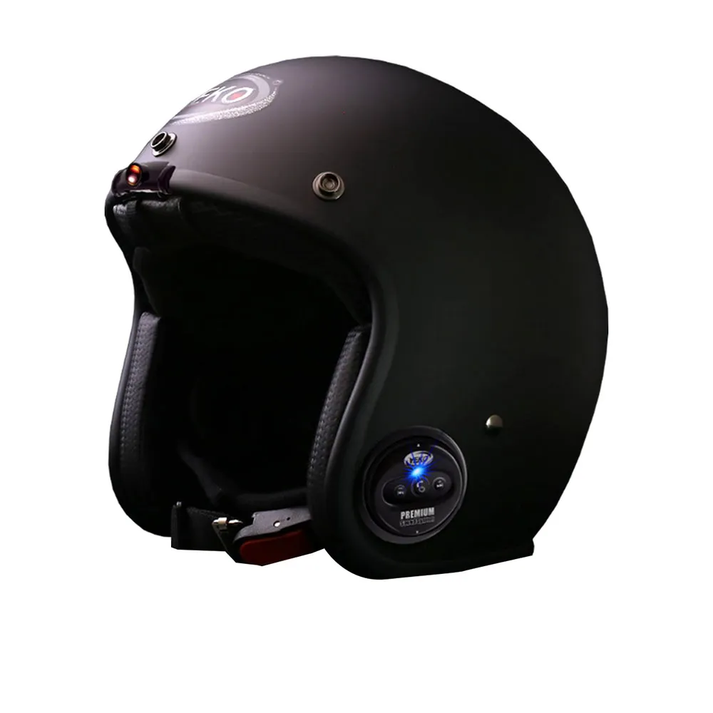 【X-BIKE】限時體驗價-單藍芽功能 台灣製 內建藍芽通訊復古安全帽(含鏡片、電池、充電器)