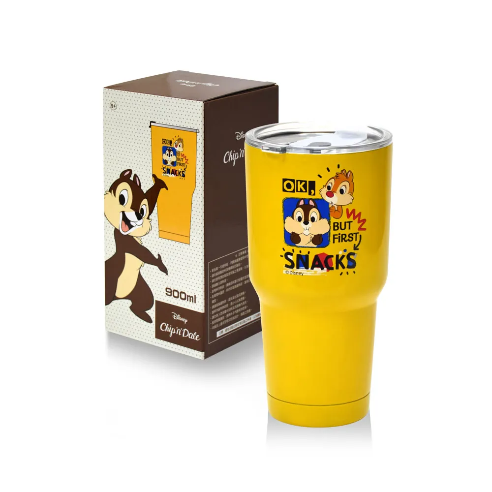 【百科良品】雙層不鏽鋼真空 冰霸保冰保溫杯 巨無霸鋼杯 酷冰杯 隨行杯 900ml-奇奇蒂蒂(正版授權)