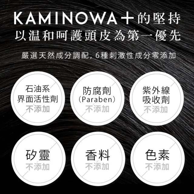 【KAMINOWA 法之羽】黑燦 養髮液80mlx2入組(竹筍皮萃取液 甘草酸二鉀 頭皮水 頭皮精華 頭皮護理)