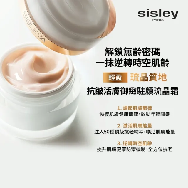 【Sisley 希思黎】官方直營 抗皺活膚御緻駐顏琉晶霜15ml 頂級抗老入門首選(momo獨家組)