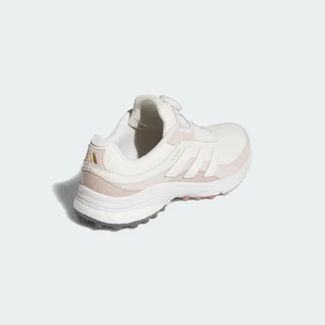 【adidas 愛迪達】Zoysia BOA 女 高球鞋 無釘 皮革 白 粉紅(JI4010)
