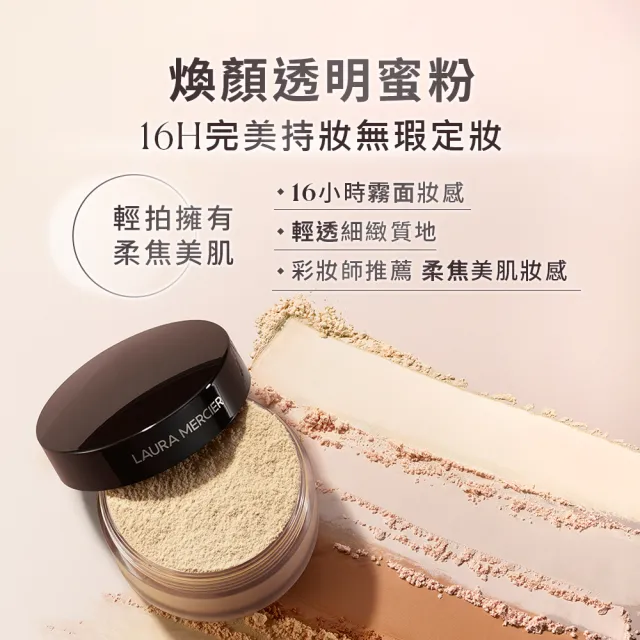 【LAURA MERCIER 蘿拉蜜思】煥顏透明蜜粉29g囤貨組-共2入(冠軍蜜粉/定妝散粉)