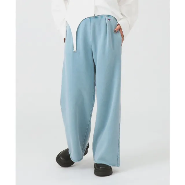 【BEAMS】官方旗艦館 Champion × Ray BEAMS / 別注 女裝 褪色加工 棉質長褲