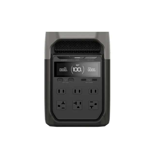 【ECOFLOW】DELTA 3 1800W戶外儲電設備 加贈收納包 +160W太陽能板(儲能電源 防颱必備 停電神器)
