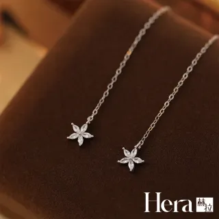 【HERA 赫拉】S925鍍14K金浪漫花朵線條耳針耳環 H115081803(S925 鍍14K金 花朵 線條 耳針耳環)