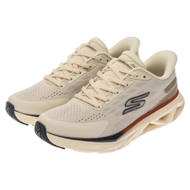 【SKECHERS】男鞋 慢跑系列 慢跑鞋 瞬穿舒適科技 GO RUN GLIDE-STEP VORTEX (221040NAT)
