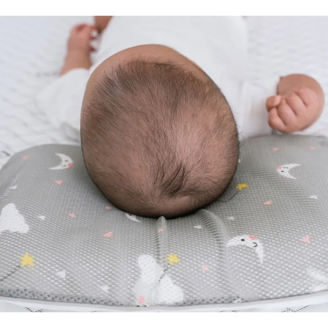 【GIO Pillow】超透氣護頭型嬰兒枕 M號-頭圍大於41公分(嬰兒枕頭 頭型枕 新生兒枕頭 水洗枕頭 透氣枕)