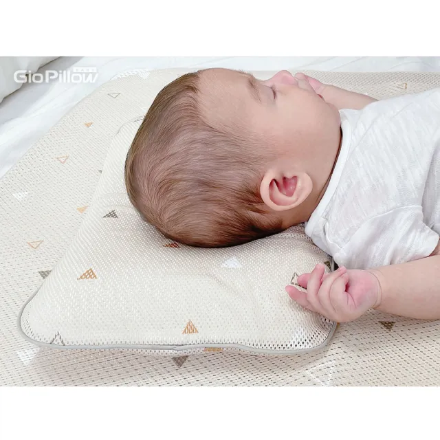 【GIO Pillow】超透氣護頭型嬰兒枕 M號-頭圍大於41公分(嬰兒枕頭 頭型枕 新生兒枕頭 水洗枕頭 透氣枕)