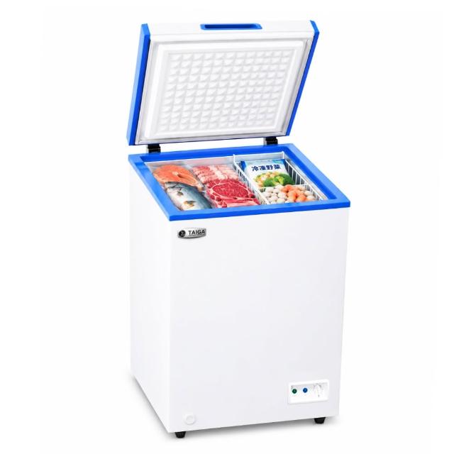 【TAIGA 大河】家電快配★100L低頻省電家用型七段溫控上掀臥式冷凍櫃(CB1165)