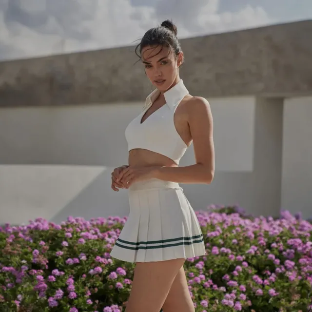 【WISKII】學院風百褶網球裙VARSITY TENNIS SKIRT