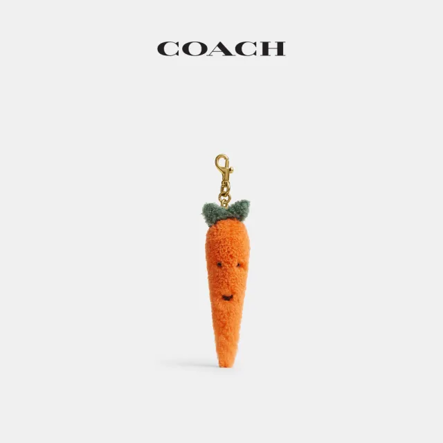 【COACH】蔻馳官方直營 CARROTY胡蘿蔔公仔手袋掛件 掛飾 吊飾-B4/彩色(CCR25)