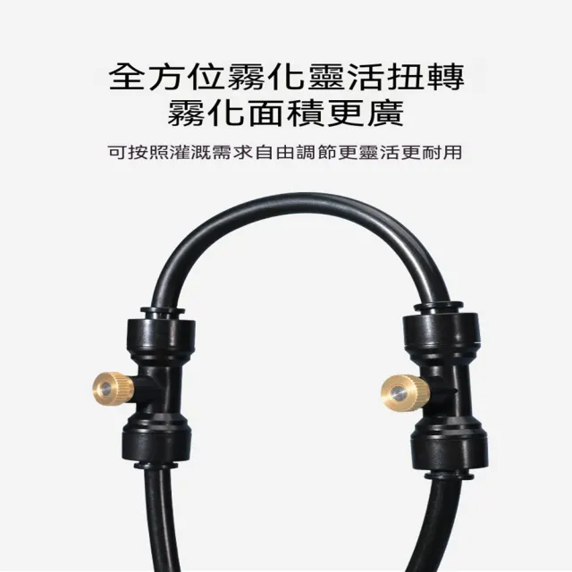 【AnDa 安達】霧化冷卻系統戶外低壓噴霧花園霧化系統套裝滴灌微噴套裝 低壓噴霧套裝-15米