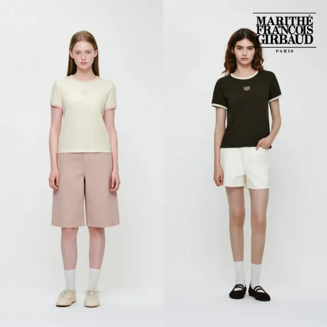 【MARITHE FRANCOIS GIRBAUD】官方旗艦女款經典LOGO滾邊上衣(多款任選)