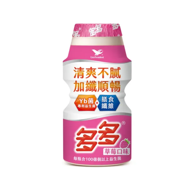 【統一】多多活菌發酵乳草莓口味170mlx6入/組