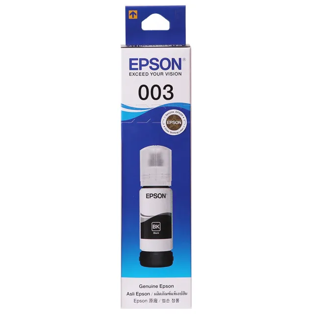 【EPSON】官方直營 003 黑色墨水瓶 65ml(T00V100)(L1210/L3210/L3216/L3550/L3556/L3560/L5290/L5296/L5590