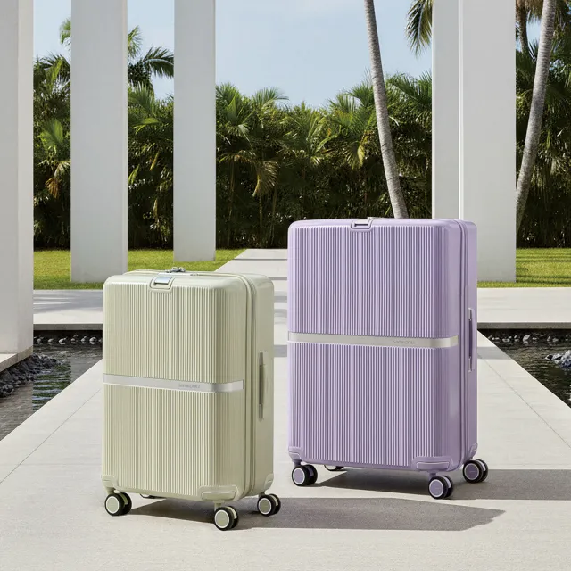 【Samsonite 新秀麗】28吋 MINTER 可擴充大容量防盜拉鍊輕量PC前掛釦避震輪行李箱/旅行箱(多色可選)