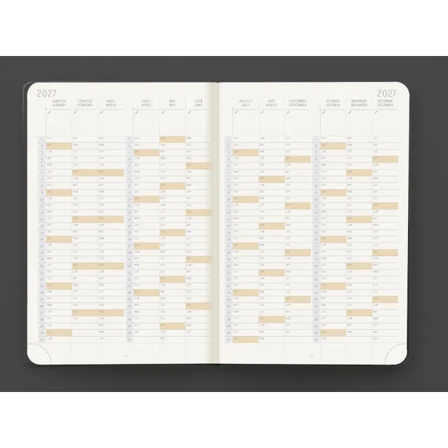 法國 RHODIA《2027 WebPlanner 手帳》A6 size / 週間直式