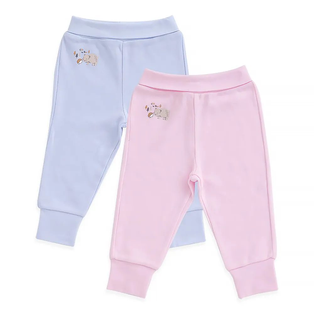 【奇哥】Chic a Bon 溫心寶貝嬰兒長褲-三段天絲棉布 0-12個月(2色選擇)