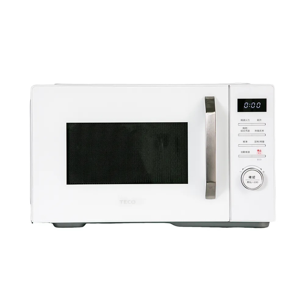 【TECO 東元】白大廚 23L三合一多功能氣炸烤微波爐(YM2302CBW)