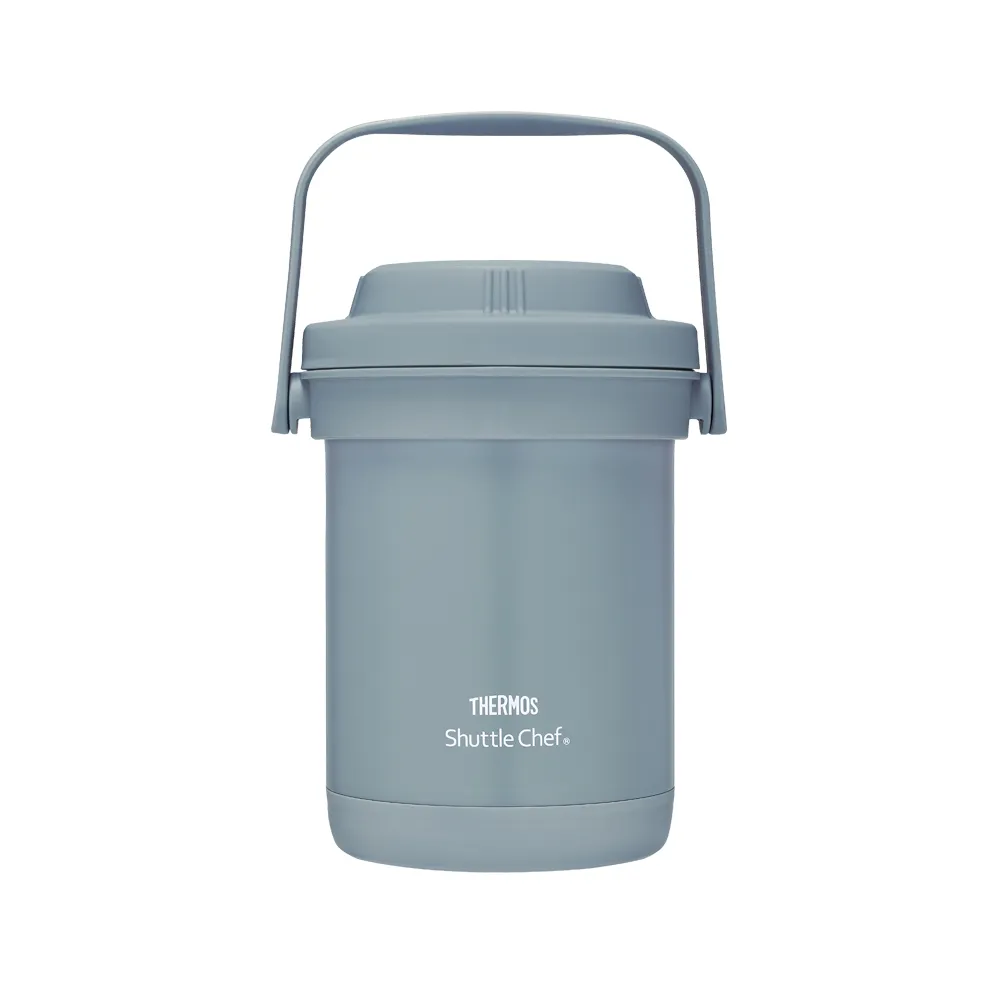 【THERMOS 膳魔師】冰川藍不鏽鋼真空燜燒提鍋1800ml(TCRA-1801-NEBL)